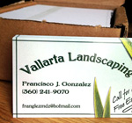 Business Cards for Vallarta Landscaping in Vancouver, WA